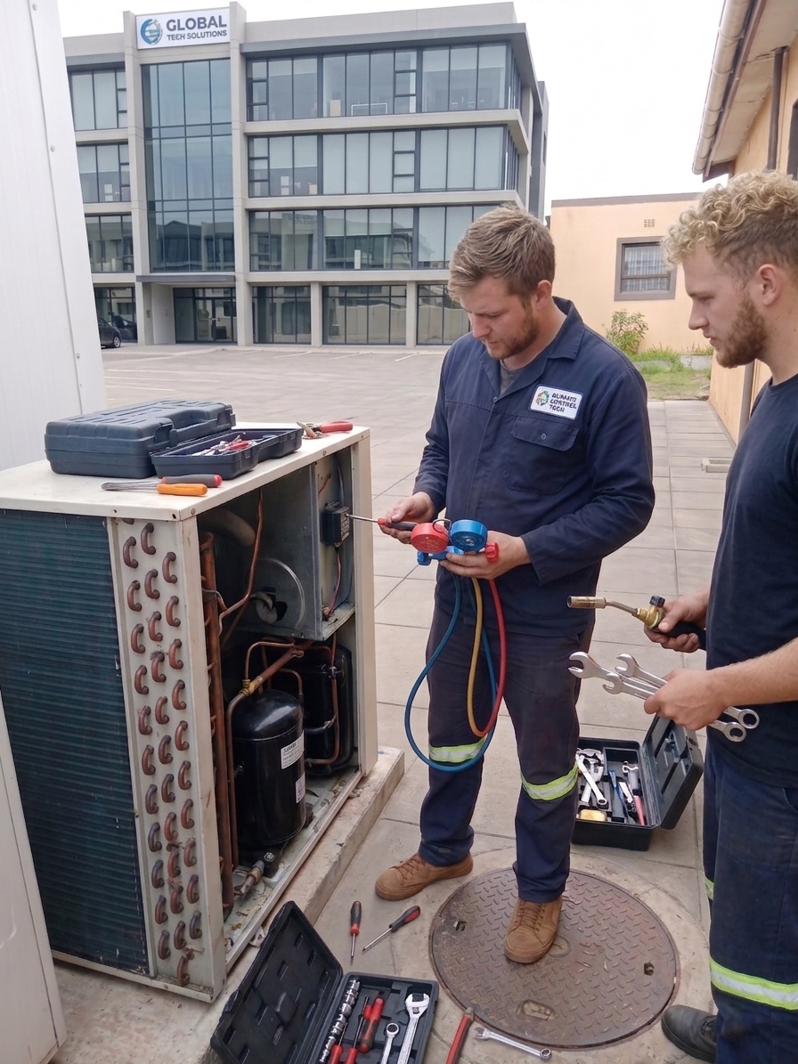 Temprite technician at work